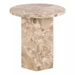 Actona Odkládací stolek Naxos 50 cm mramor Latte
