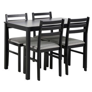 Actona Jídelní set Alicante černý/šedý