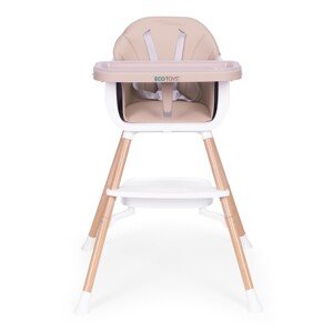 Dětská židlička 2v1 BABY ECOTOYS béžová