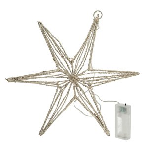 Hvězda LED Glitter Star 30 cm