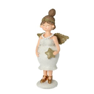 Figurka Angel Star 30 cm gold