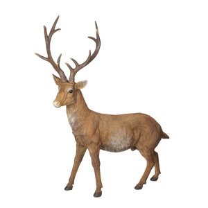 Figurka Deer 56x20x69 cm brown