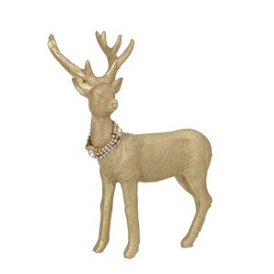 Figurka Deer Gold 18x8x23 cm