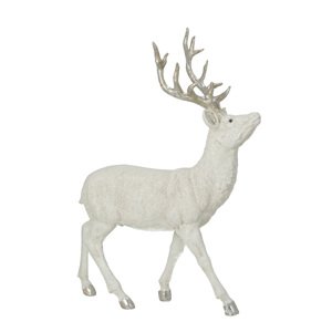 Figurka Deer White 32x12x39 cm silver
