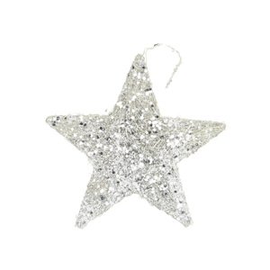 Vánoční ozdoba Star Silver 15 cm