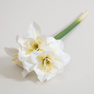 Umělá květina Amarylis 62 cm cream