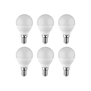 LIVARNO home LED ĹľĂˇrovky, 6 kusĹŻ (E14 koule, 2,9 W)