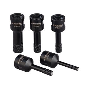 Parkside Performance® Diamantové vrtací korunky (průměr 6, 8, 10, 12, 16 mm)