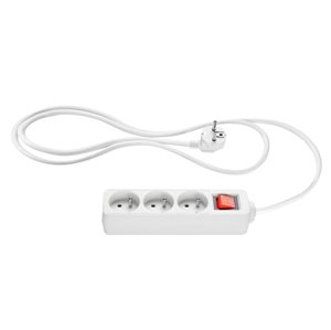 Silvercrest® Zásuvková lišta (3 zásuvky, bílá)