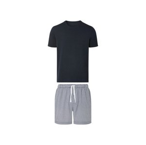 Livergy® Pánské pyžamo, čistá bavlna (navy modrá, L (52/54))