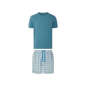 Livergy® Pánské pyžamo, čistá bavlna (modrá, XL (56/58))