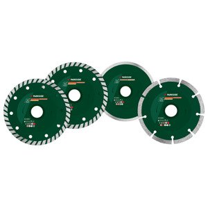 Parkside® Sada řezných kotoučů, 125 mm (diamantové řezné kotouče, 4dílná sada)
