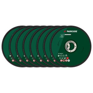Parkside® Sada řezných kotoučů, 125 mm (sada hliníkových řezných kotoučů, 8dílná)