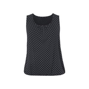 esmara® Dámský top XXL (vzorovaná/černá, Xxl(52/54))