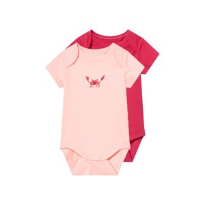 lupilu® Dívčí body, 2 kusy (růžová / světle růžová, 86/92)