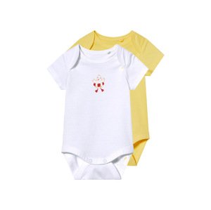 lupilu® Dívčí body, 2 kusy (žlutá/bílá, 74/80)
