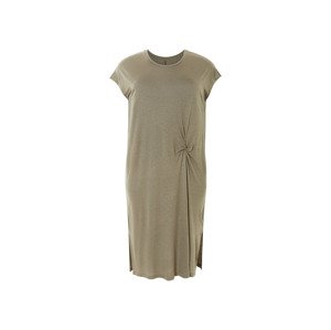 esmara® Dámské lněné šaty XXL (khaki, Xxl(52/54))