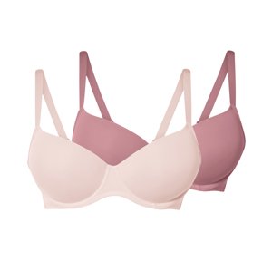 esmara® Dámská podprsenka, 2 kusy (růžová / světle růžová, 85D)