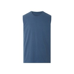 esmara® Pánský nátělník s BIO bavlnou (modrá, S (44/46))