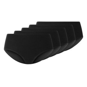 esmara® Dámské kalhotky s vysokým pasem, 5 kusů (černá, M(40/42))
