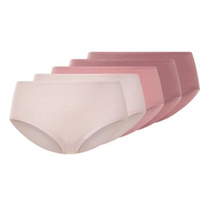 esmara® Dámské kalhotky s vysokým pasem, 5 kusů (růžová/bílá, S(36/38))