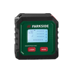 Parkside® Laserový měřič vzdálenosti s měřicím pásmem Plmb C3